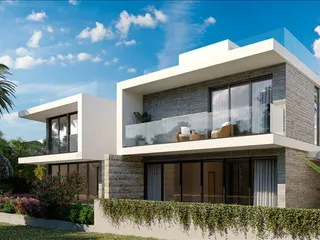 Комплекс вилл с зеленой зоной недалеко от центра Пафоса, Кипр