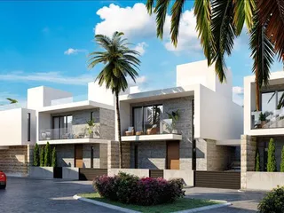 Комплекс вилл с зеленой зоной недалеко от центра Пафоса, Кипр