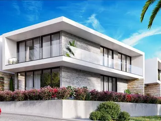 Комплекс вилл с зеленой зоной недалеко от центра Пафоса, Кипр