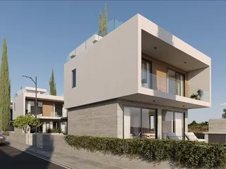 Новый комплекс вилл недалеко от пляжа и автомагистрали, Героскипу, Кипр