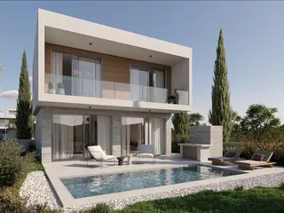 Новый комплекс вилл недалеко от пляжа и автомагистрали, Героскипу, Кипр