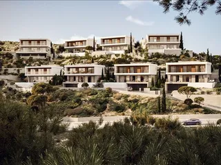 Новый комплекс меблированных вилл с панорамными видами, Эпископи, Кипр