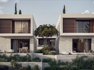 Новый комплекс меблированных вилл с бассейнами, Эмба, Кипр