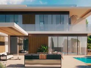 Закрытый комплекс вилл с бассейнами, садами и панорамными видами, Пафос, Кипр