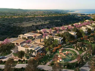 Закрытый комплекс вилл с бассейнами, садами и панорамными видами, Пафос, Кипр