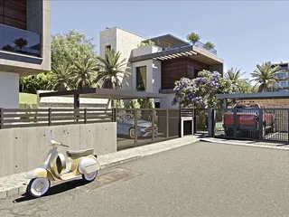 Новый закрытый комплекс вилл и апартаментов с бассейном и зелеными зонами недалеко от пляжа, Мутайяка, Кипр