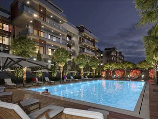 Новый закрытый комплекс вилл и апартаментов с бассейном и зелеными зонами недалеко от пляжа, Мутайяка, Кипр