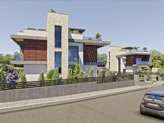 Новый закрытый комплекс вилл и апартаментов с бассейном и зелеными зонами недалеко от пляжа, Мутайяка, Кипр