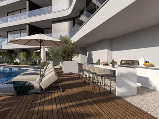 Закрытая резиденция с бассейнами, спа и садами в 700 метрах от пляжа, Гермасогейя, Кипр