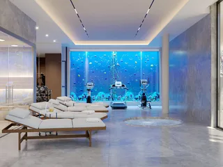 Новая трехэтажная вилла с бассейнами и спа-зоной в 200 метрах от моря, Агиос Тихонас, Кипр