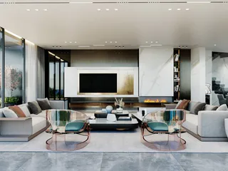 Новая трехэтажная вилла с бассейнами и спа-зоной в 200 метрах от моря, Агиос Тихонас, Кипр