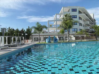 Новая закрытая резиденция с бассейнами и спа-зоной в 200 метрах от пляжа, Мутайяка, Кипр