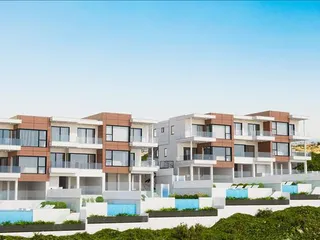 Новый комплекс таунхаусов с бассейнами и садами, Гермасогейя, Кипр