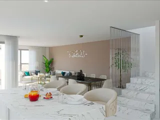 Новый комплекс таунхаусов с бассейнами и садами, Гермасогейя, Кипр