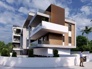 Закрытая резиденция с бассейном в 650 метрах от моря, Агиос Афанасиос, Кипр