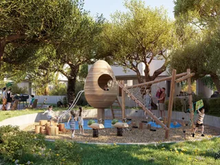 Большой закрытый комплекс вилл с бассейнами в 300 метрах от пляжей, Ороклини, Ларнака, Кипр