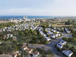 Большой закрытый комплекс вилл с бассейнами в 300 метрах от пляжей, Ороклини, Ларнака, Кипр