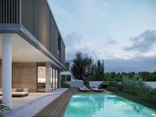 Новый комплекс вилл с террасами и садами в пригороде Никосии, Кипр