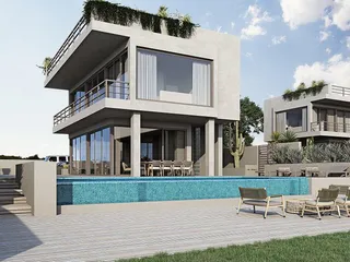 Комплекс вилл с бассейнами недалеко от пляжей и гавани, Пернера, Кипр