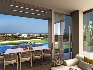 Комплекс вилл с бассейнами недалеко от пляжей и гавани, Пернера, Кипр