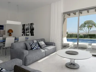 Комплекс вилл с бассейнами и панорамным видом на море, Пейя, Кипр