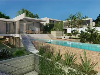 Новый комплекс вилл с бассейнами и панорамными видами, Кония, Кипр