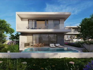 Новый комплекс меблированных вилл в спокойном районе, Кония, Кипр