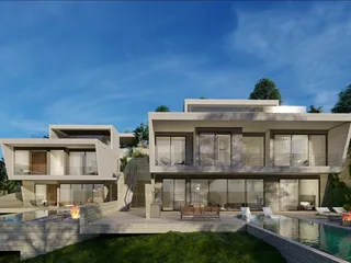 Новый комплекс меблированных вилл с бассейнами в живописном районе, Тала, Кипр