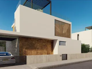 Новый комплекс вилл с парковкой рядом с морем, Героскипу, Кипр