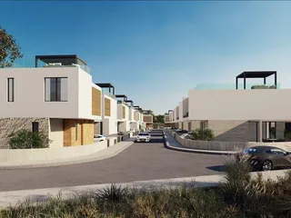 Новый комплекс вилл с парковкой рядом с морем, Героскипу, Кипр