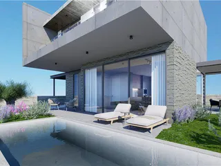 Новый комплекс вилл с парковкой рядом с морем, Героскипу, Кипр