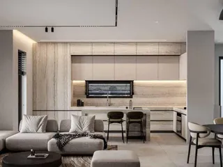 Новая закрытая резиденция с бассейнами и зелеными зонами рядом с побережьем и центром Ларнаки, Ливадия, Кипр