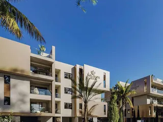 Новая закрытая резиденция с бассейнами и зелеными зонами рядом с побережьем и центром Ларнаки, Ливадия, Кипр