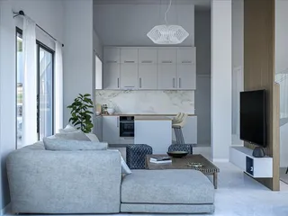 Новый комплекс вилл с бассейнами и панорамными видами в 100 метрах от пляжа, Помос, Кипр