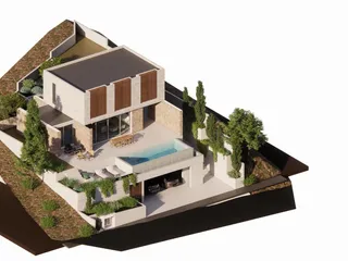 Вилла с бассейном недалеко от пляжа, Хлорака, Кипр