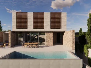 Вилла с бассейном недалеко от пляжа, Хлорака, Кипр