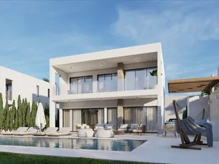 Новый комплекс вилл с бассейнами в 500 метрах от моря, Пафос, Кипр