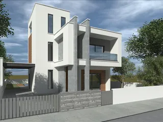 Новый комплекс вилл с бассейнами с садами рядом с автомагистралью, Суни, Кипр