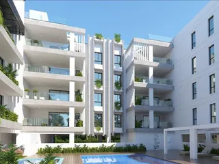 Новая резиденция с бассейнами и фитнес-центром рядом с портом Ларнаки, Кипр