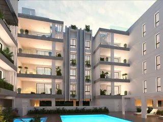 Новая резиденция с бассейнами и фитнес-центром рядом с портом Ларнаки, Кипр