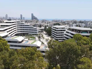 Новый стильный жилой комплекс в 500 метрах от пляжа, Гермасойя, Кипр