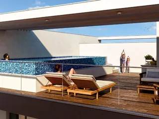 Новый жилой комплекс с бассейном и садами в 700 метрах от пляжа, Гермасойя, Кипр