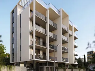 Новый жилой комплекс с бассейном и садами в 700 метрах от пляжа, Гермасойя, Кипр