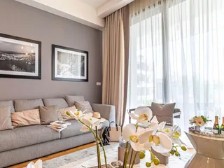 Новый жилой комплекс с бассейном и садами в 700 метрах от пляжа, Гермасойя, Кипр