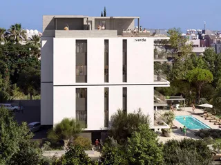 Новый жилой комплекс с бассейном в 300 метрах от пляжа, Гермасойя, Кипр