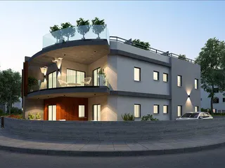 Малоэтажная резиденция с видом на море рядом с пляжем и полем для гольфа, Героскипу, Кипр