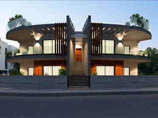 Малоэтажная резиденция с видом на море рядом с пляжем и полем для гольфа, Героскипу, Кипр