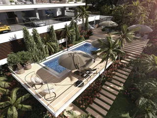 Новая резиденция премиум класса с бассейном и панорамным видом на море, Агиос Афанасиос, Кипр