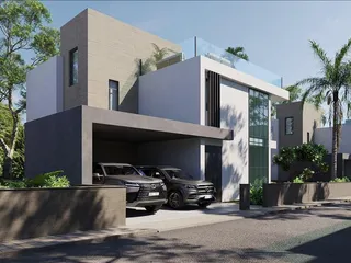 Эксклюзивный закрытый комплекс вилл с бассейнами в 700 метрах от пляжа, Героскипу, Кипр