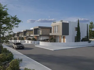 Новый комплекс вилл с бассейнами и панорамными видами в 500 метрах от пляжа, Хлорака, Кипр